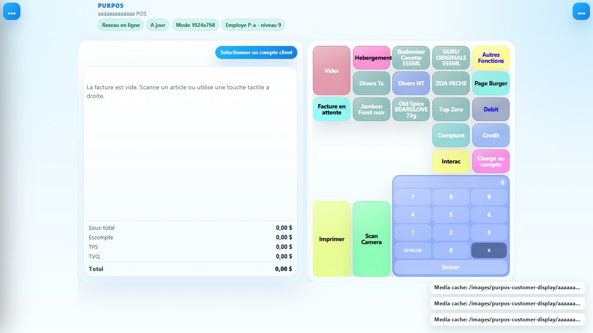 purPOS — Interface de caisse · démonstration